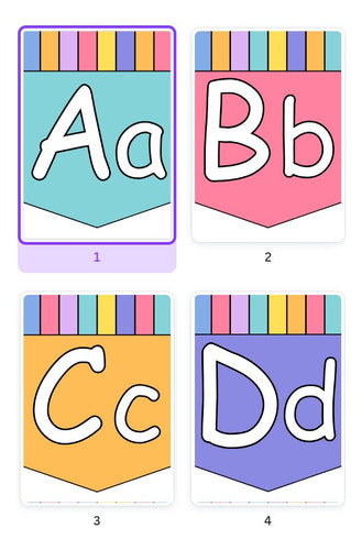 Digital Alphabet Poster - PNG and PDF 5