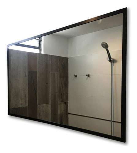 Modern Aluminum Frame Mirror 80x110 cm 0