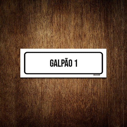 Placa De Sinalização Setor - Galpão 1 (30x10) 1