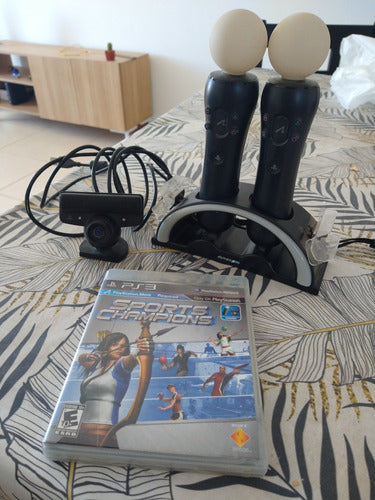 Kit Moove Playstation 3 Ps3 + Juego + Multicargador 0