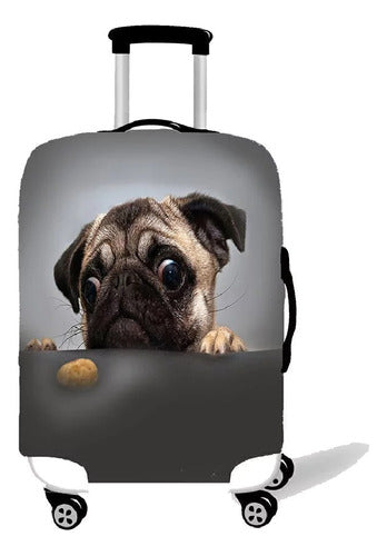 Mira Como Viajo Funda Para Valijas Pug Galletita 0