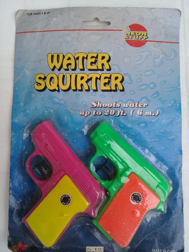 Neon Stuff Water Gun Set x 2 - 6m Range 1