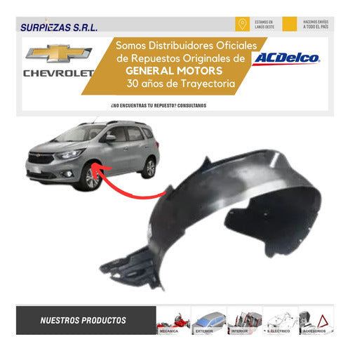 Guardaplast Del Izq Spin 17/ Entero Chevrolet Original 1