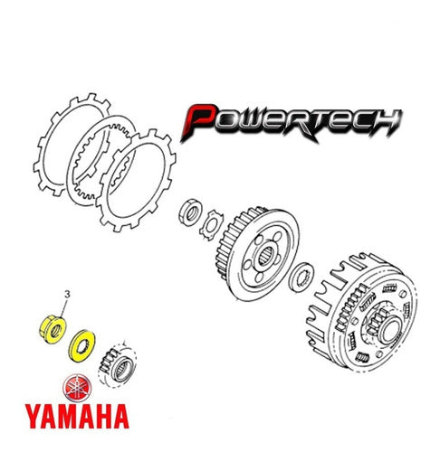 Tuerca Y Arandela Piñon Original Yamaha Yzf 450 04 - 19 6