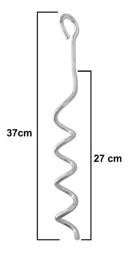 Metal Spiral Stake for Securing Pets in Garden or Beach 6