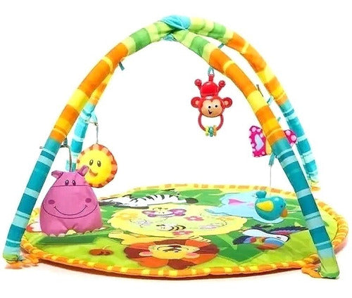 Winfun 2in1 Soft Floor Baby Gym and Play Mat Multicolor 4