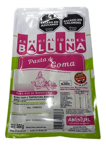 Ballina Gum Paste, Specialty Ballina 1 X 500g 0