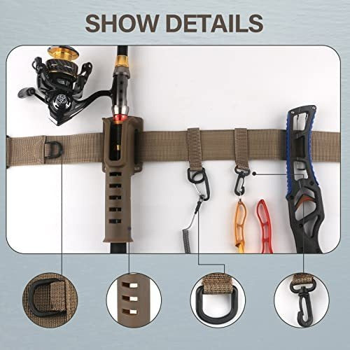 Fishing Waist Belt with Fishing Rod Support 3