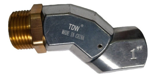 Acople Codo Giratorio Swivel 45° 1 Pulgada Marca Tdw 0