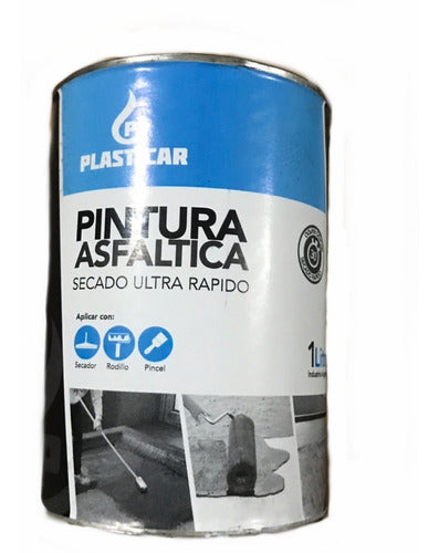 Asphaltic Paint Solvent Base Plasticar 1 Liter 0