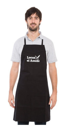 Grill Master Apron Locos X El Asado Cotton Pockets 0