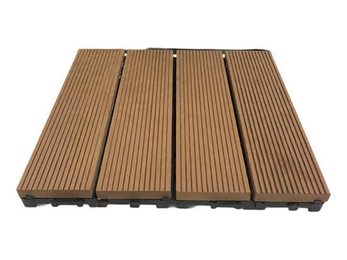 Deck Simil Madera Pvc Wpc Baldosas X1 Piscina Jardin 6