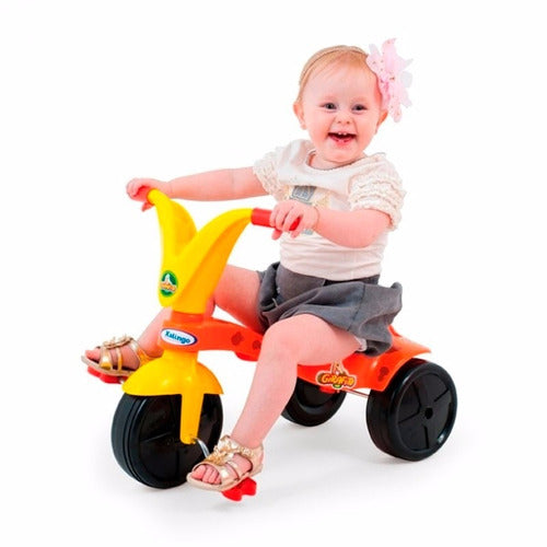 Triciclo Infantil Unisex Girafito - Cor Laranja Com Amarelo 1