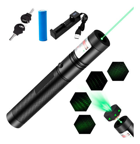 Geko Green Laser Pointer 500 Mw 303 Rechargeable Battery Charger 220v 0