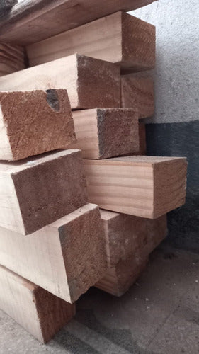 X Liston De Madera De 2 X 2,5 PuLG X 3,6 Mt (5,1 X 6,35cm) 1