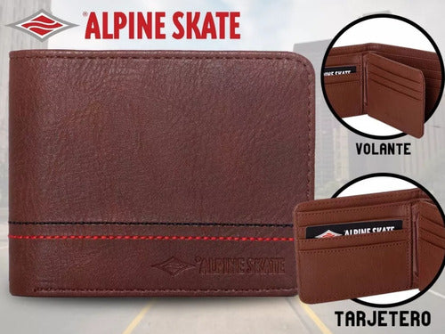 Alpine Skate Men's Leather Wallet - Card Holder, Perfect Gift 1