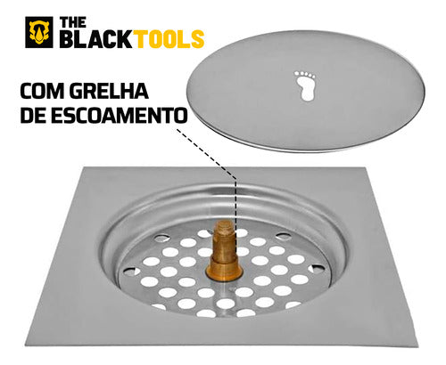 Ralo Inteligente Click Up 15x15 Inox Anti Odor 2