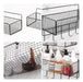 Livabber Adhesive Shower Basket Shelf with Hooks 2