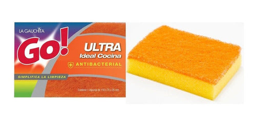 La Gauchita Ultra Antibacterial Sponge Fiber Pack of 60 0