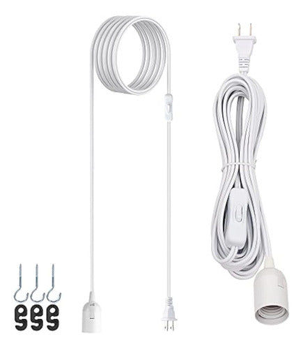 Jackyled Cable De Extensión Para Linterna Colgante 15 Pies U 0