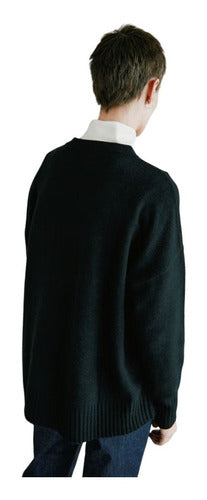 Black Label Cashmere Wool Women's Round Neck Sweater 11