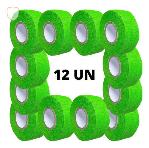 Kit 12 Un Fita Protetora Dedos Bantex Bandagem 25mm X 15m 1