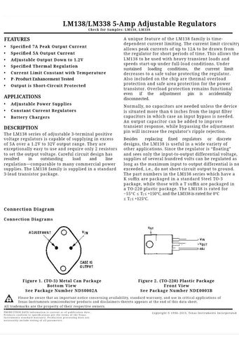 Lm338 Adjustable Positive Voltage Regulator 5A 1.2V~32V Electronics 1