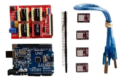 CNC Kit 1 Complete with Cable + Pololu DRV8825 + Arduino + Shield 0