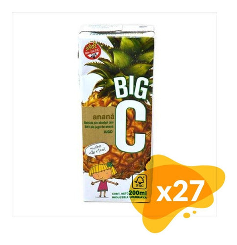 Big C Juice 200ml Pack of 27 Pineapple Flavor 0