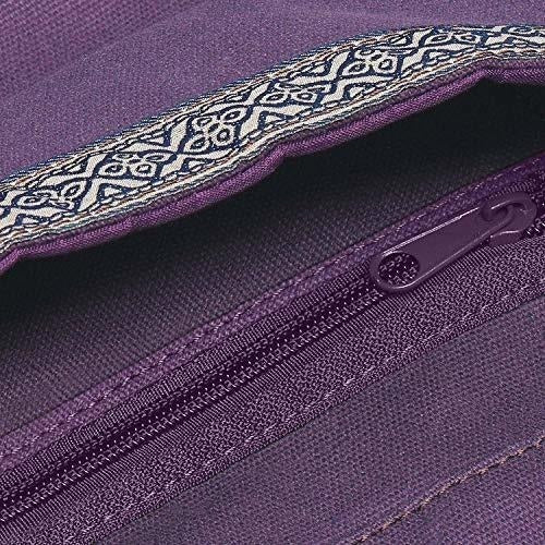 Bolsa Para Colchoneta Esterilla De Yoga Con Bolsillo Violeta 2