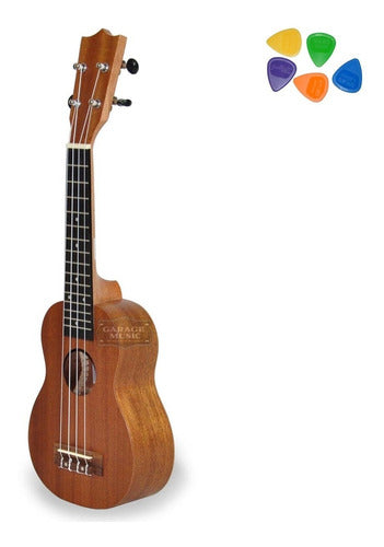 Parquer Electro Soprano Ukulele with Case and Aquila Strings 7