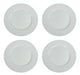 Set of 4 Bormioli Rocco Toledo Tempered Glass Flat Plates 25cm 0