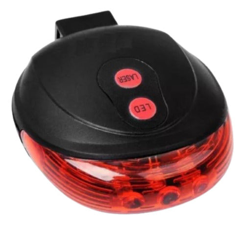 Generic Bike Lantern - Rear LED and Laser (Battery Powered) 0