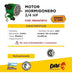 Motor Para Hormigonera 3/4 Hp Daf + Polea + Correa A 32 7