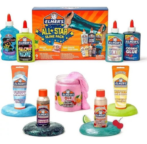 Elmer's Slime Collection Stars Kit 9 Pieces 2190602 2