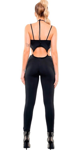 Essentials Catsuit Mono Jumpsuit Lycra Elastizado Con Argollas Sexy 1