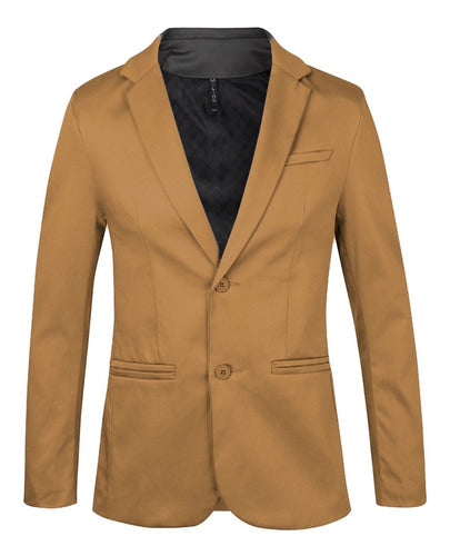 Simón De la Costa Slim Fit Satin Blazers for Men 0