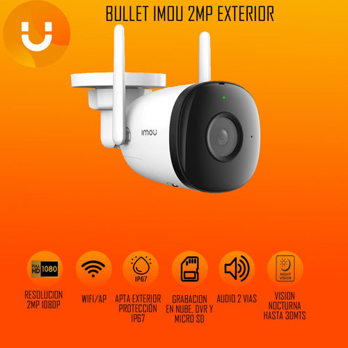Kit Combo Imou Dual 2MP Full HD Indoor & Outdoor Surveillance Cameras 1