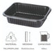 Market Paper Disposable Black Plastic Tray 102 Micro-delivery X1200 5