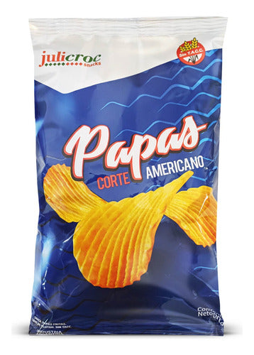 Papas Fritas Corte Americano Julicroc Snack Sin Tacc 80g X3 1