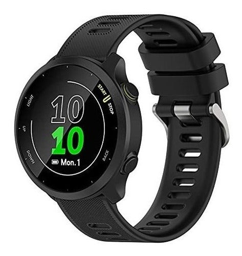 Motong Garmin Forerunner 55, Vivoactive3 20mm Black Strap 1