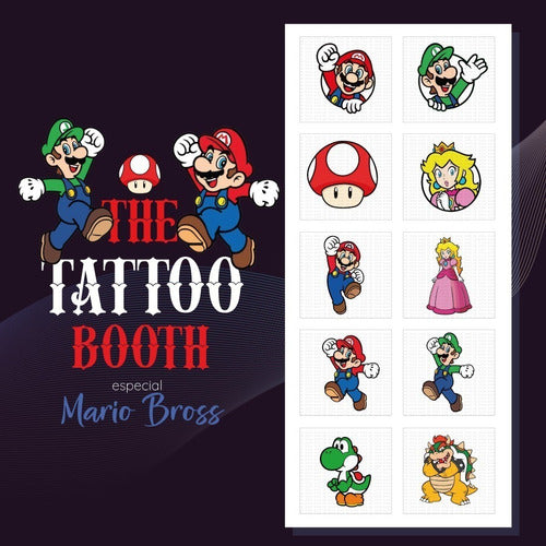 Mario Bross Temporary Tattoos 2