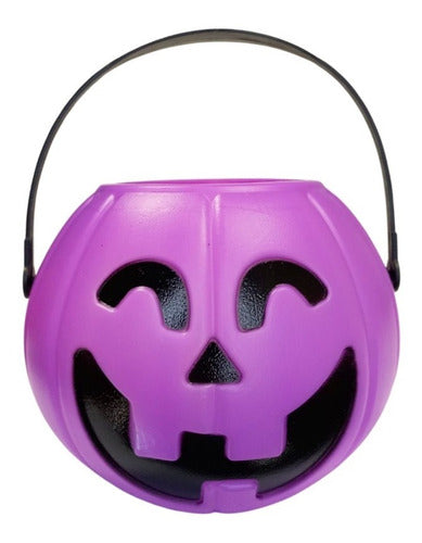 Manzana Cotillon Combo Caramelera Calabaza Halloween Jack Sonriente X 6 Unida 2