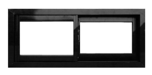 Sliding Window Blacksmith Black Maxialuminios 100 x 40 0