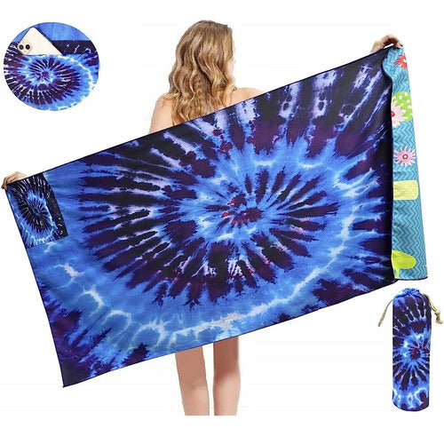 HAOKUN Microfiber Beach Towel with Blanket 0