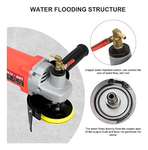 JKHwin Wet Polisher, 1400 W/110 V, Variable Speed 2