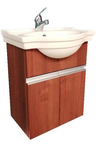 Bathroom Furniture Brand Mueble Colgante De 60 Cm. Con Bacha De Loza 1