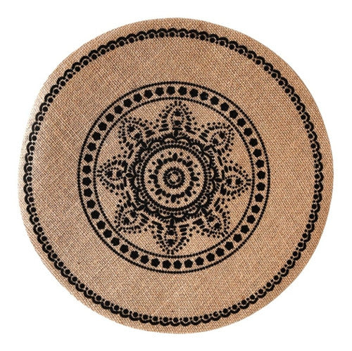 Modern Mandala Burlap Centerpiece Individual 38cm 69