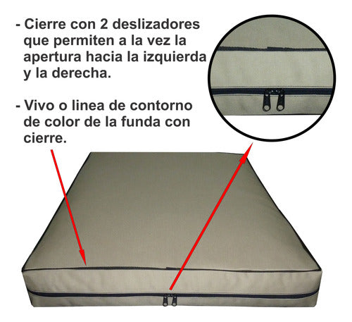 Nuestros Bartulos Anti-Tear Mattress 80x60x10 Cm for Dogs 3