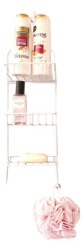 ORDINATO Shower Organizer 2 Shelves with Soap Holder 0